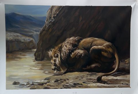Questo dipinto, realizzato a mano dai nostri artisti