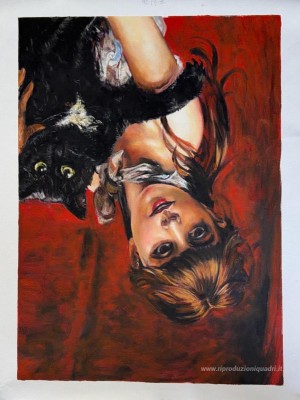 Ragazza con Black Cat
