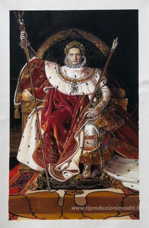 Ritratto di Napoleone sul trono imperiale