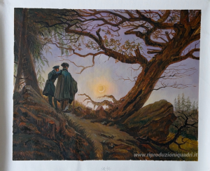 Due uomini Contemplando la Luna