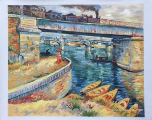 Ponti attraverso la Senna a Asnieres