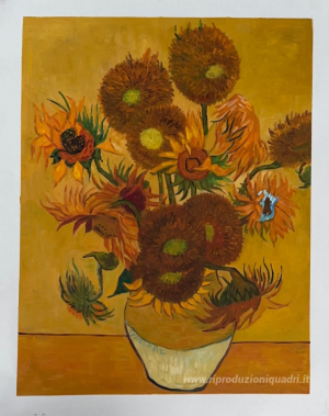 Still Life - Vaso con dodici girasoli