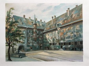 Il Cortile del Vecchio Residenza a Monaco di Baviera