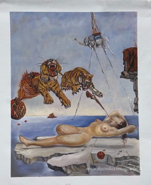 Sogno causato dal volo di un'ape intorno a una melagrana. Un att