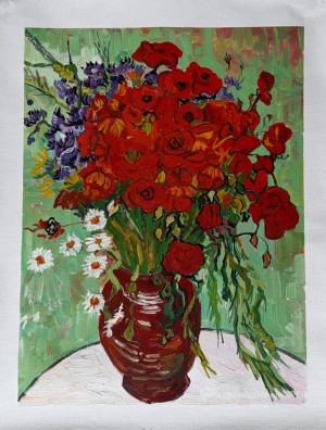 Papaveri rossi e margherite