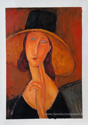 Ritratto di Jeanne Hébuterne in un grande cappello
