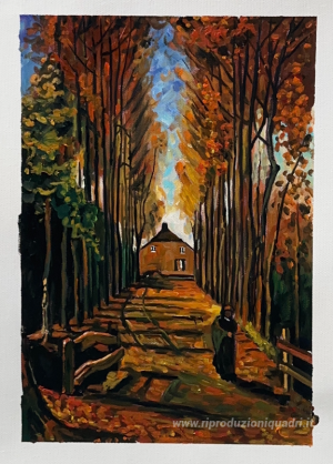 Viale dei Pioppi al tramonto