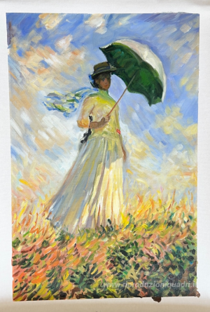 Donna con parasole, di fronte a destra (anche conosciuto come St