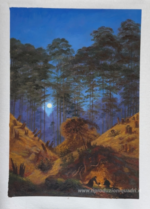 All'interno della foresta al chiaro di luna